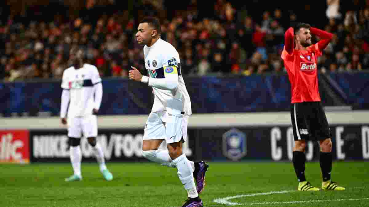 ПСЖ влаштував погром в матчі з 9 голами – Мбаппе оформив хет-трик і став найкращим бомбардиром парижан в Кубку Франції
