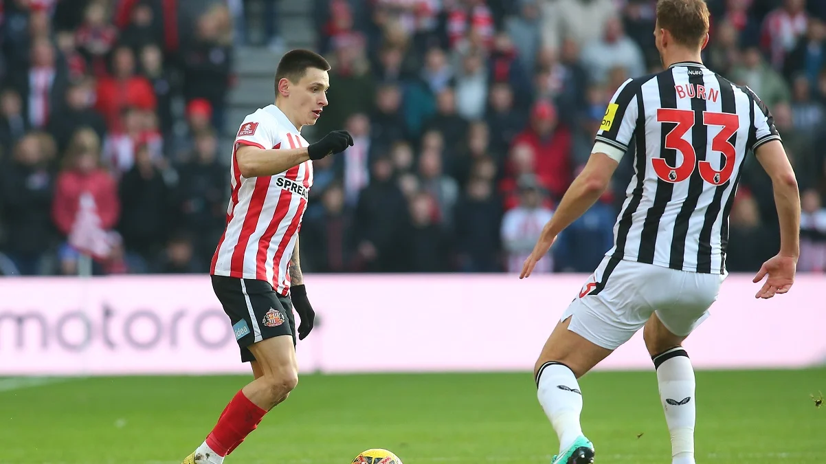 Русин против Ньюкасла / фото: Getty images