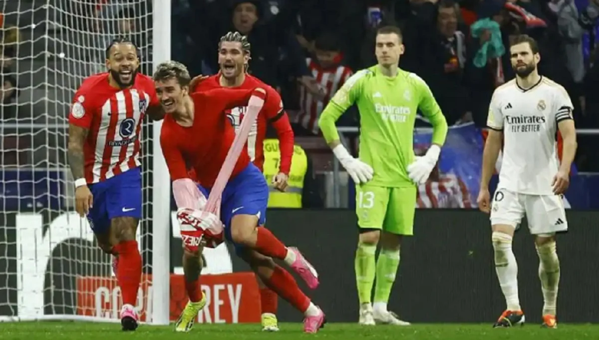 Андрей Лунин в матче Кубка Испании Атлетико – Реал Мадрид 18 01 2024 / EFE