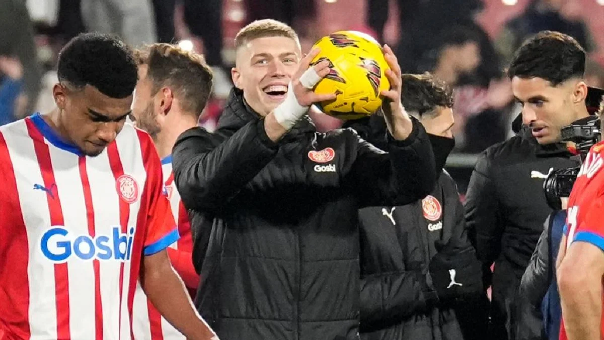 Артем Довбик після хет-трику в матчі Жирона – Севілья / EFE