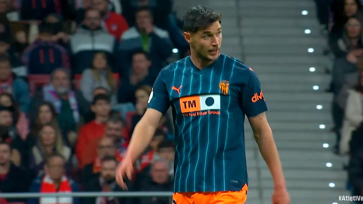 Роман Яреммчук у матчі проти Атлетіко у Мадриді / скріншот із трансляції MEGOGO