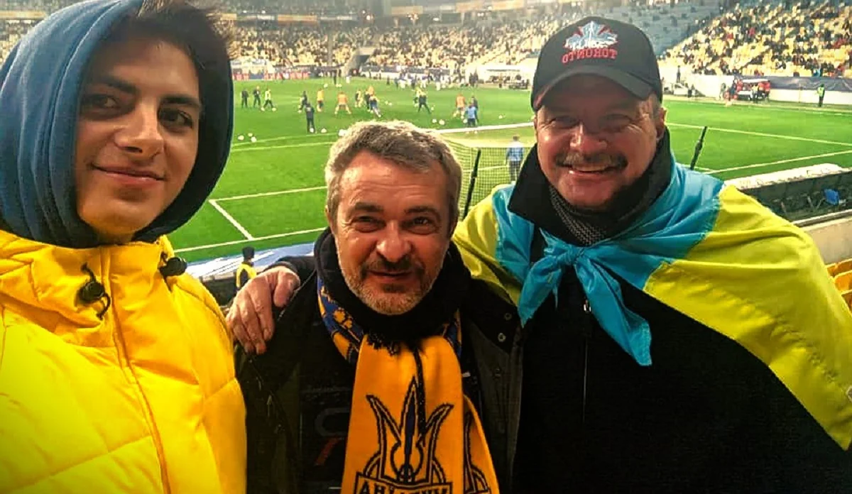 Ярослав Нудик і Ко на матчі збірної України / Facebook