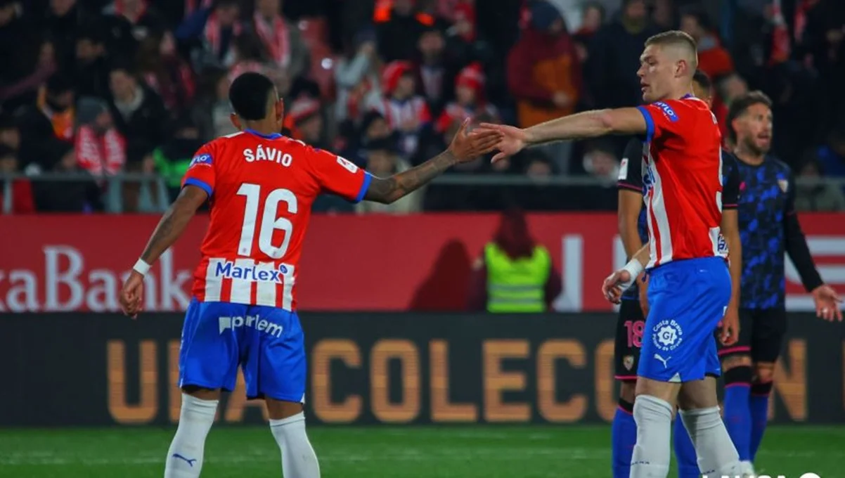 Савио и Артем Довбик / фото: официальный сайт Ла Лиги