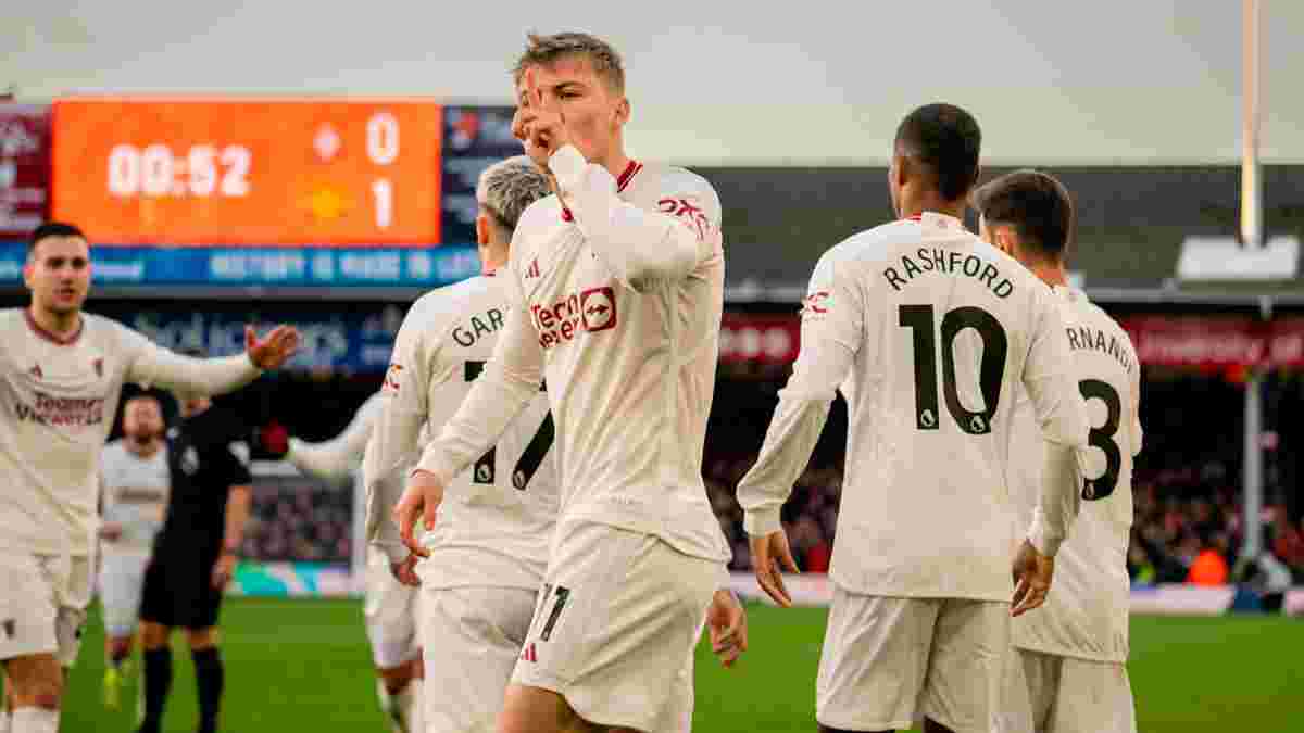 Манчестер Юнайтед втримав перемогу над Лутоном – Хьойлунд забив на 37-й секунді, продовживши рекордну гольову серію
