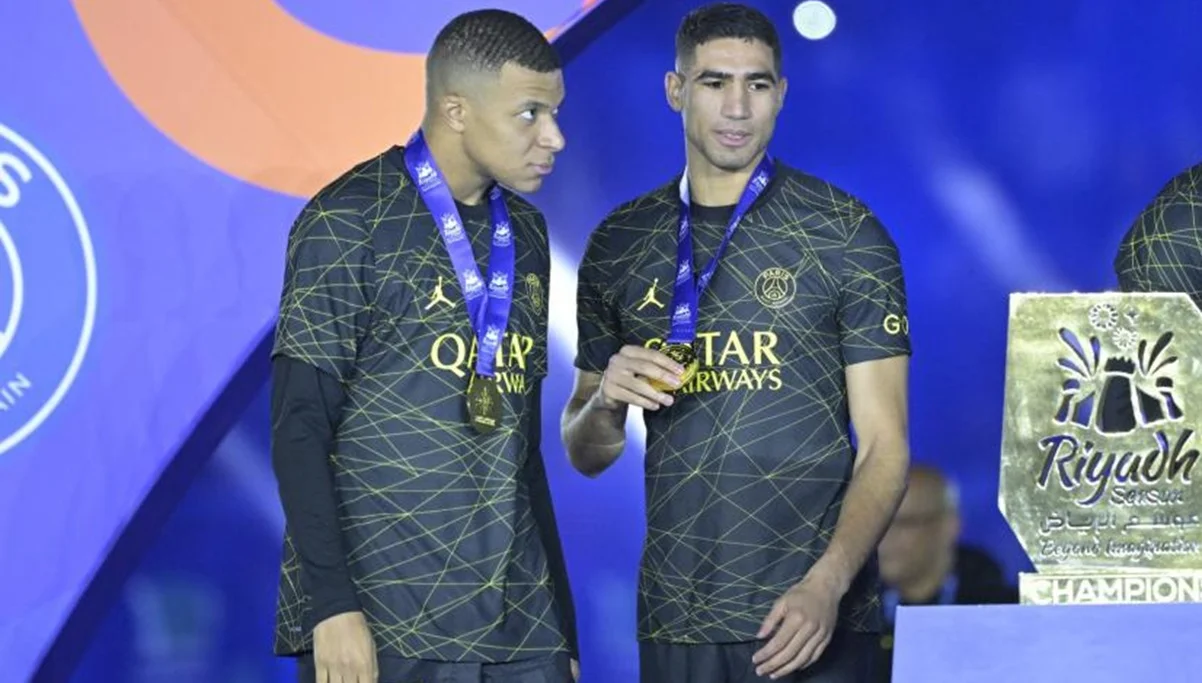 Мбаппе и Хакими / фото: P. Lahalle/L'Équipe