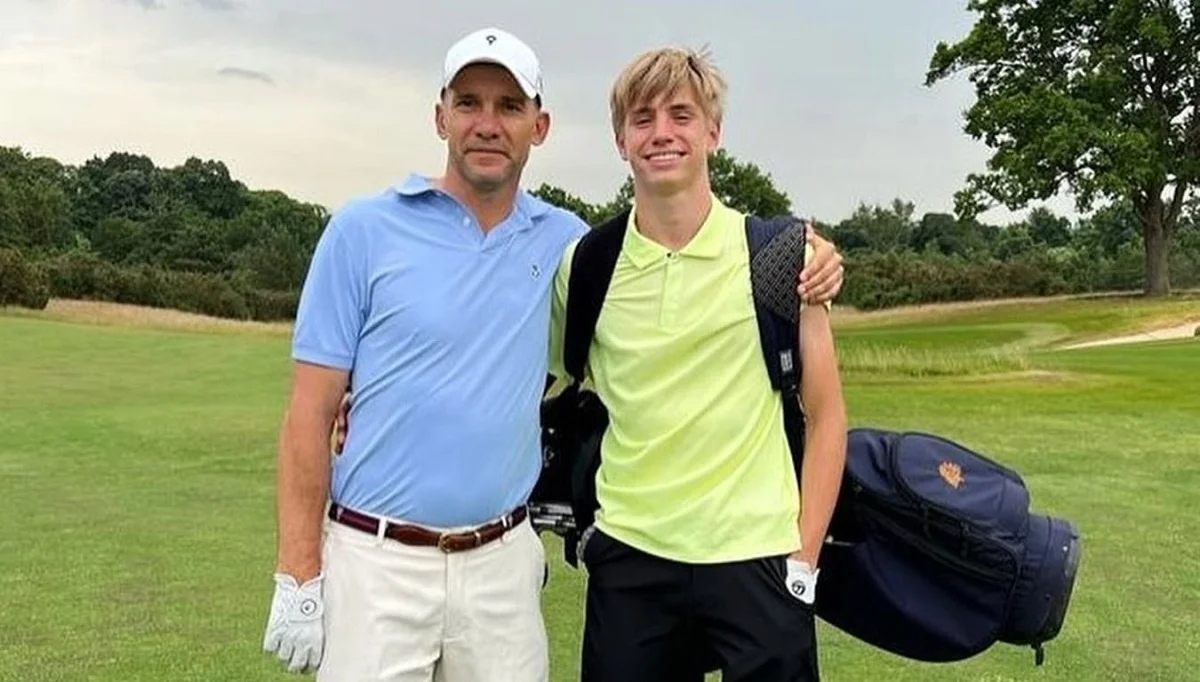 Андрей Шевченко с сыном Кристианом / Фото из соцсетей