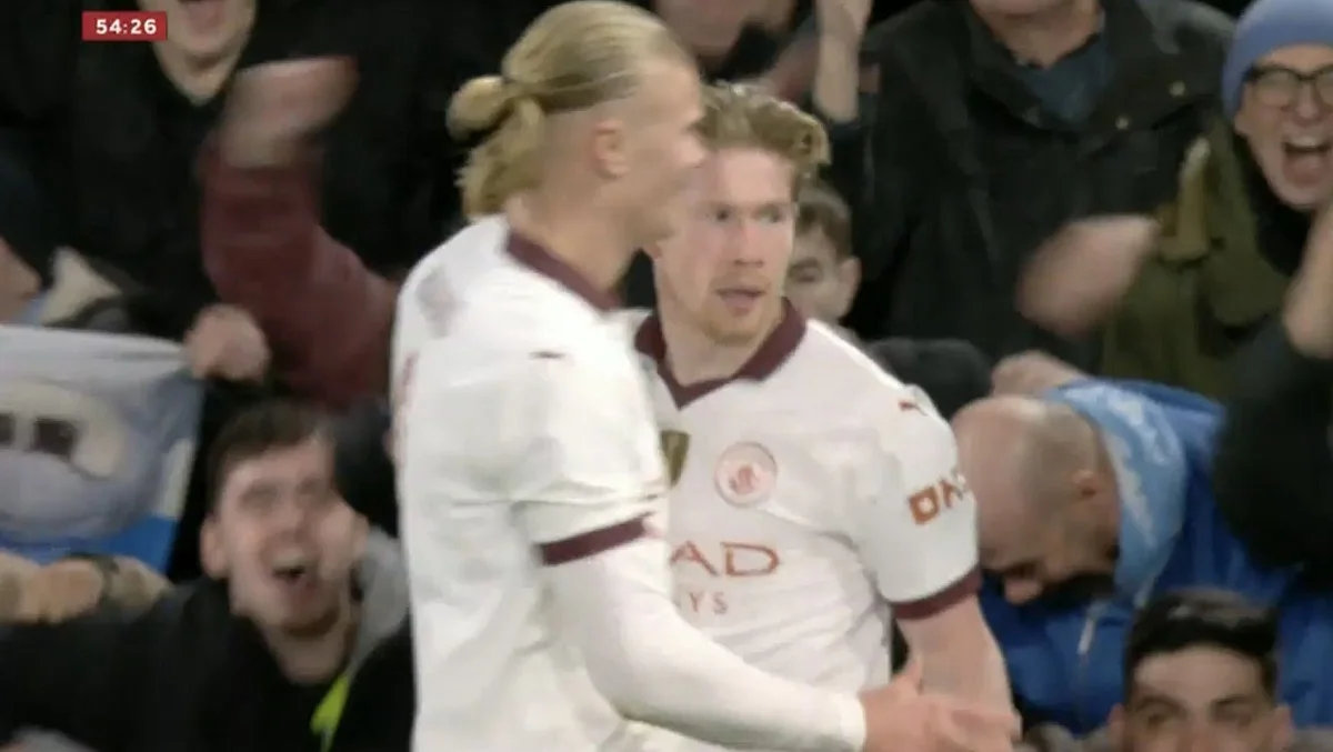 Фото к новости: Манчестер Сити уничтожил Лутон в 1/8 Кубка Англии – Холанд забил 5 голов, ассистентский покер Де Брюйне