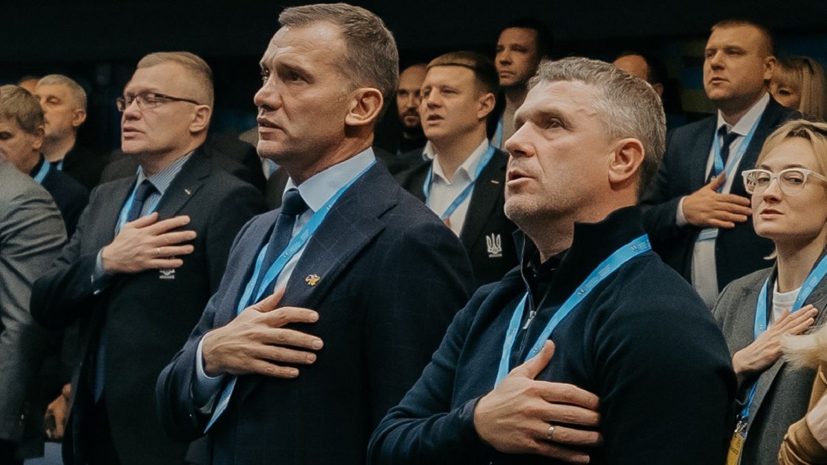 Андрій Шевченко і Сергій Ребров / фото: УАФ