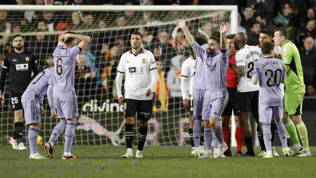 Гравці Реала і Валенсії почубилися в тунелі після скандальної кінцівки матчу – зірка "вершкових" зірвався на рекламі