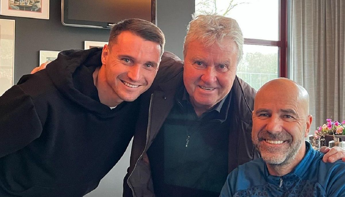 Денис Олійник, Гус Хіддінк, Петер Бос / Instagram