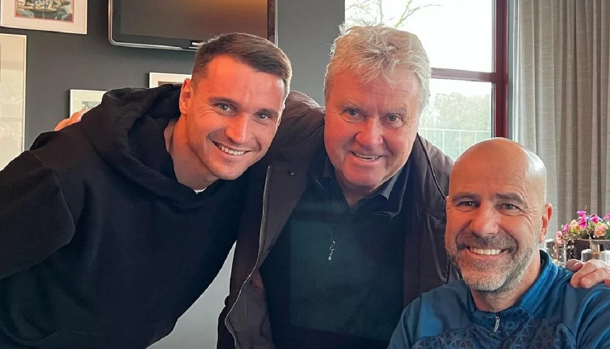 Денис Олійник, Гус Хіддінк, Петер Бос / Instagram