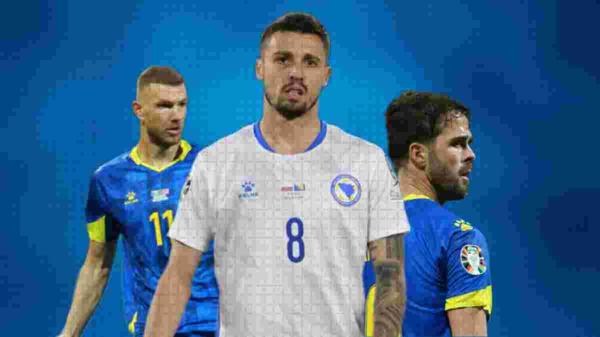 Боснія і Герцеговина – Україна: суперник офіційно оголосив заявку на матч – з Джеко, П'янічем і подвійним підсиленням