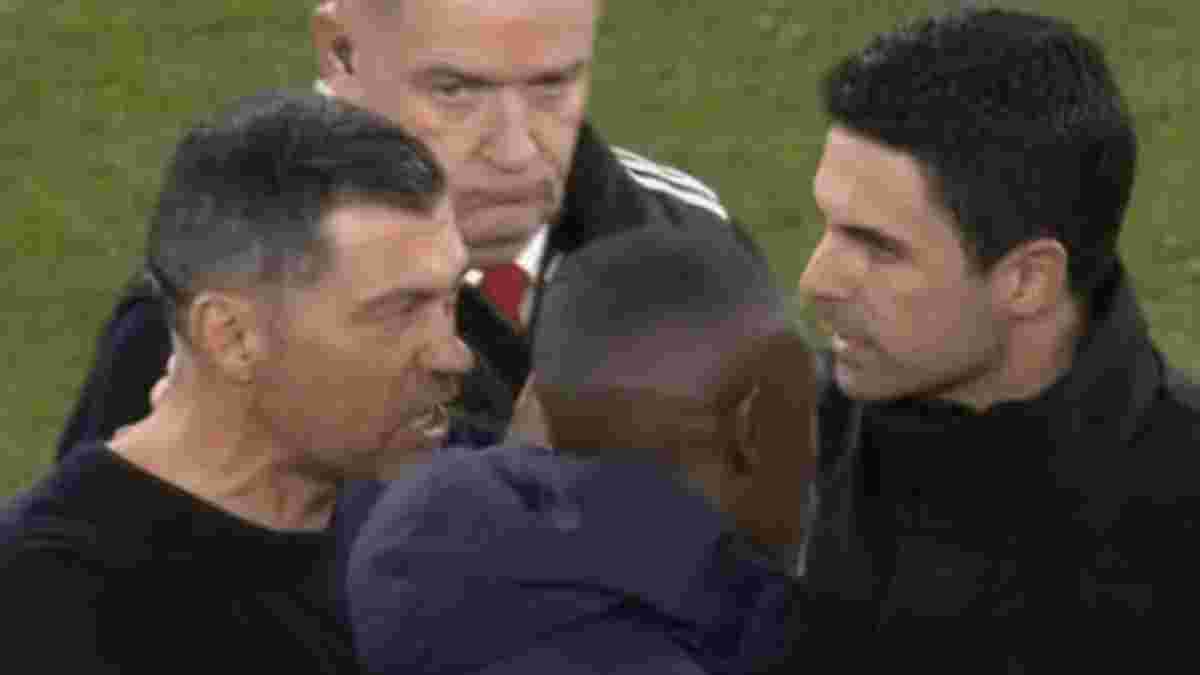 Арсенал отреагировал на обвинения Консейсау в адрес Артеты по поводу оскорбления родственников тренера Порту
