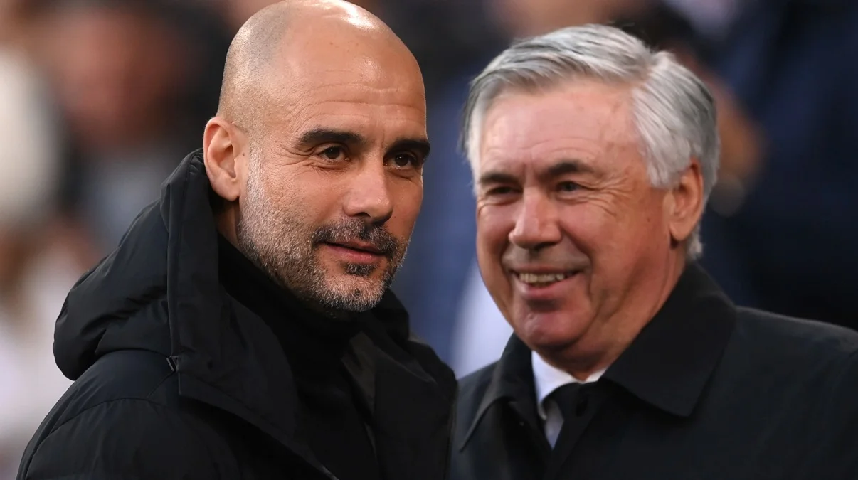 Хосеп Гвардиола и Карло Анчелотти встретятся в четвертьфинале ЛЧ / Getty Images