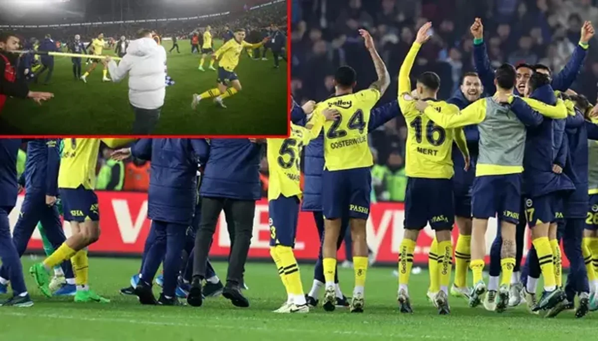 Трабзонспор - Фенербахче: драка фанатов и футболистов