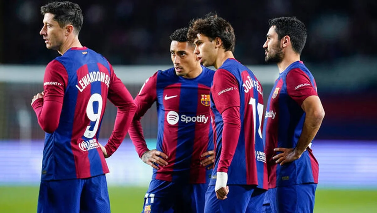 Левандовски, Рафинья, Фелиш и Гюндоган / фото: Sergio Ruiz / Pressfocus