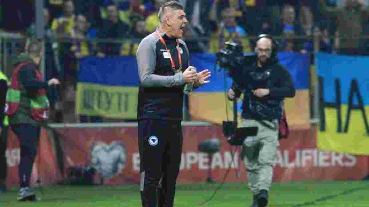 Тренер Боснії – про поразку від України: "Я відчуваю певне задоволення"