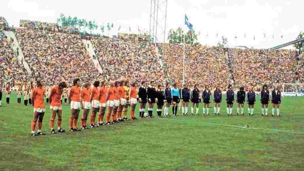Чемпіони світу 1974 року відмовилися виходити на поле перед матчем Німеччина – Нідерланди, вони підставили гостей