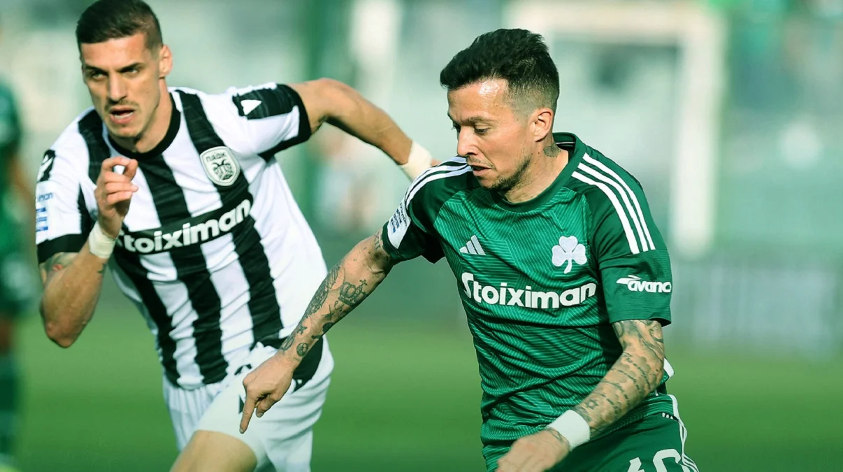 Бернард оформил дубль в матче Панатинаикос – ПАОК 31 03 2024 / Панатинаикос