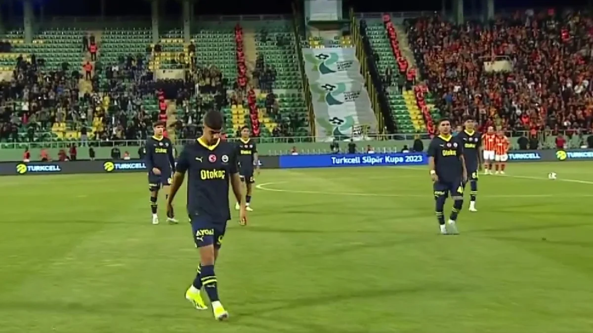 Игроки Фенербахче покидают поле / скриншот