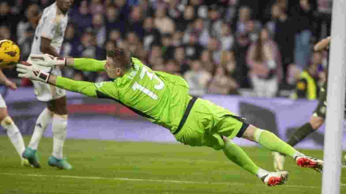 Лунин подарил Манчестер Сити гол на второй минуте четвертьфинала Лиги чемпионов