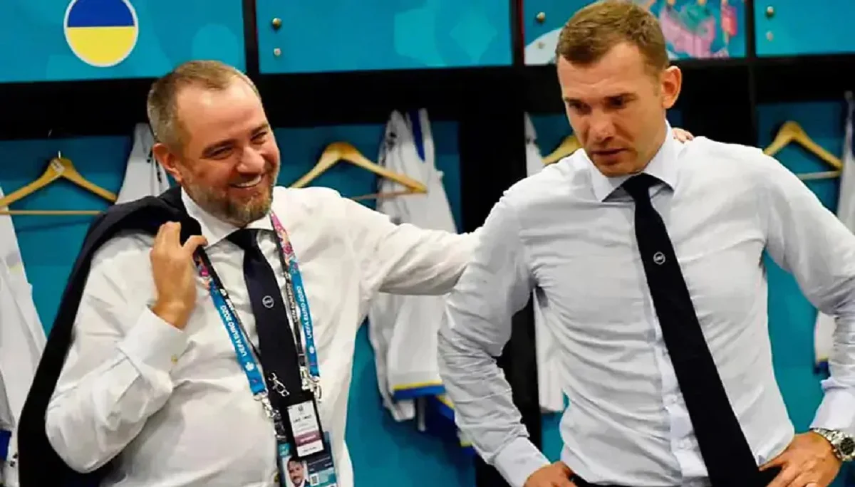 Андрій Павелко і Андрій Шевченко – колишній та нинішній президенти УАФ / УАФ