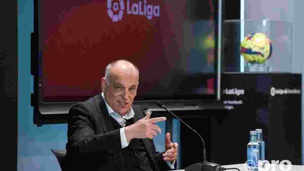 "Гол-фантом" в ворота Лунина: президент Ла Лиги объяснил, почему в Испании нет системы взятия ворот