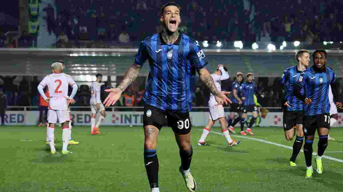 Аталанта вышла в финал Кубка Италии благодаря ва-банку Гасперини – бергамаски забили два мяча в компенсированное время