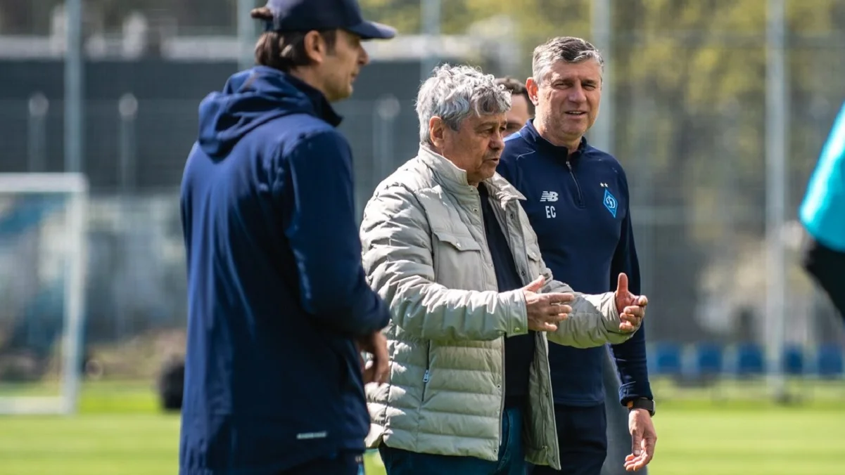 Мірча Луческу (посередині) / ФК Динамо Київ