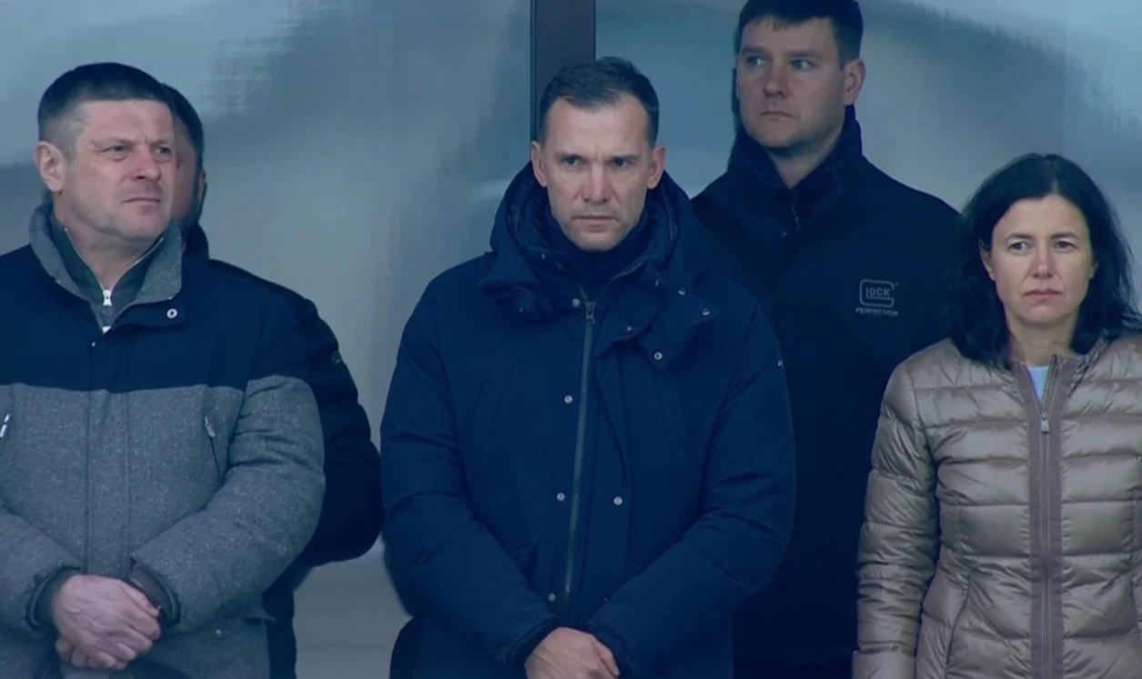 Андрей Шевченко и глава украинских арбитров Екатерина Монзуль / Скрин