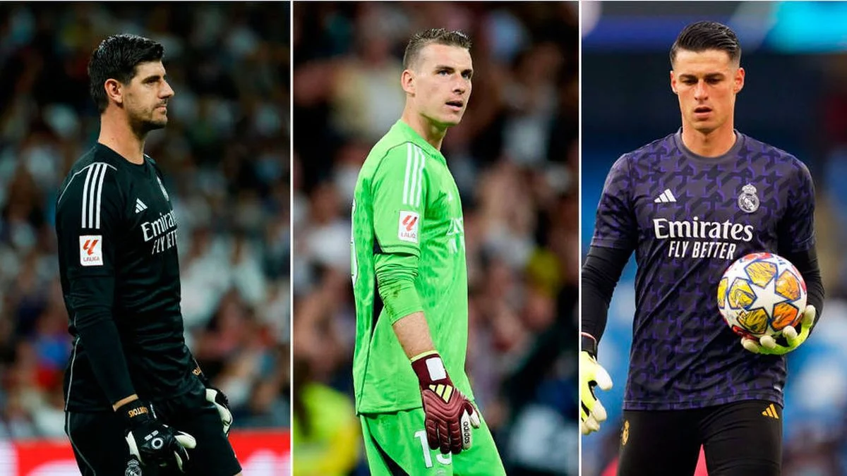 Куртуа, Лунин и Кепа / EFE