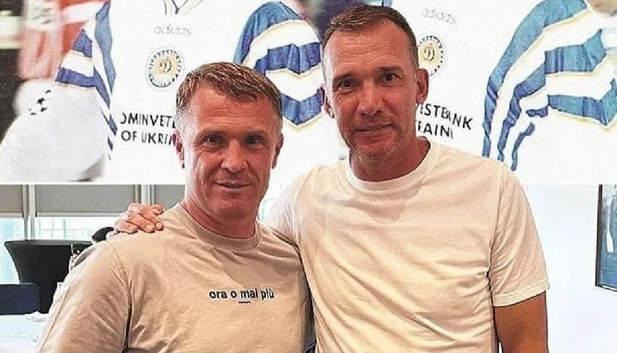 Сергій Ребров і Андрій Шевченко / Фото з відкритих джерел