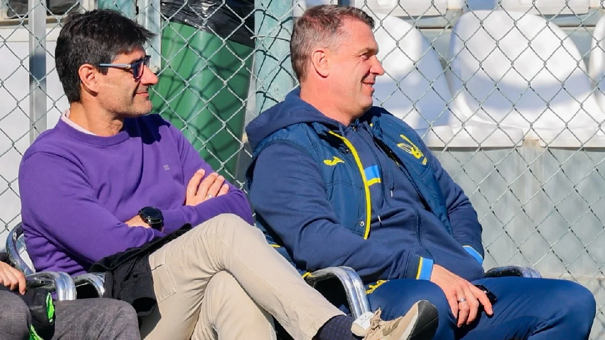 Сергей Ребров (справа) / УАФ