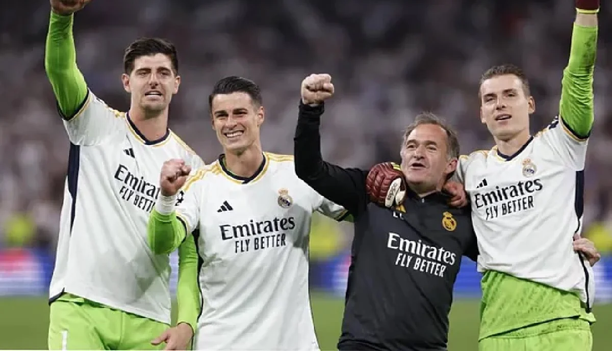 Куртуа, Кепа, Льопіс і Лунін / Фото C. Rey