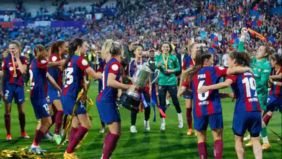 Барселона выиграла женский Кубок Испании, победив в финале 8:0 – церемония награждения шокировала футболисток