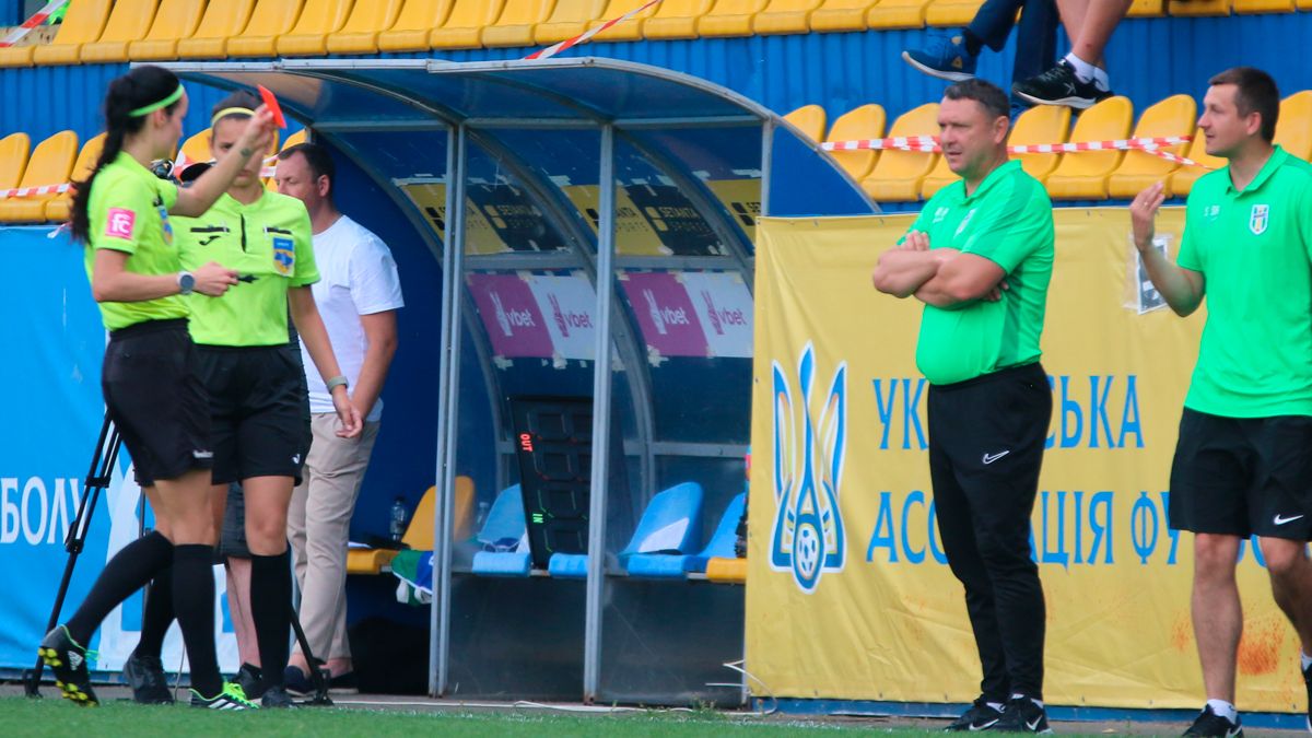 Крістіна Козорог – арбітриня матчу між Поліссям і Минаєм в жіночій Першій лізі