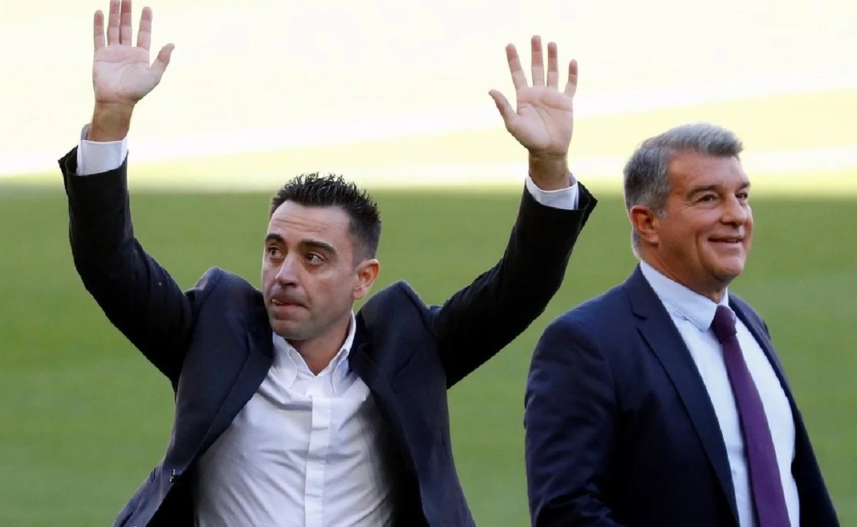 Хаві та Лапорта / EFE