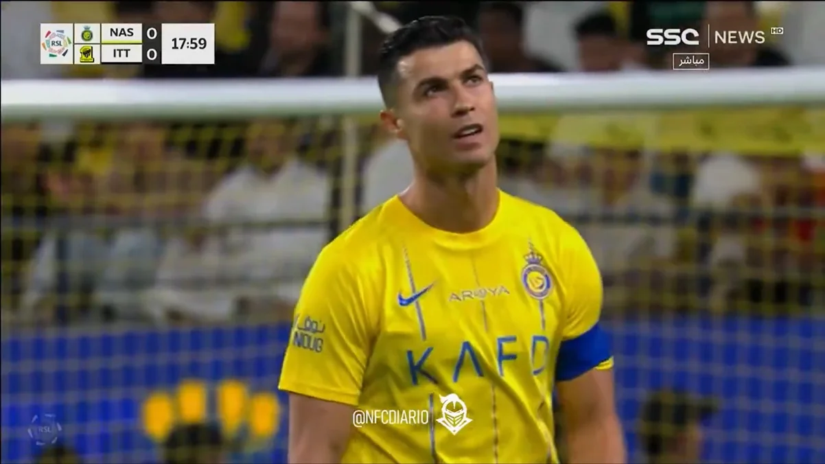 Криштиану Роналду / скриншот из трансляции