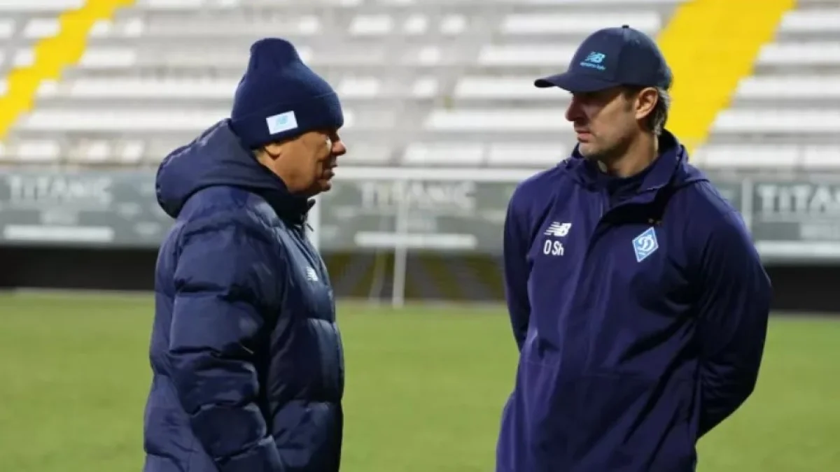 Мірча Луческу та Олександр Шовковський / фото: ФК Динамо