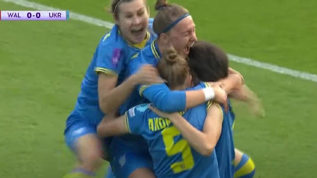 Уельс – Україна – 1:1 / скріншот