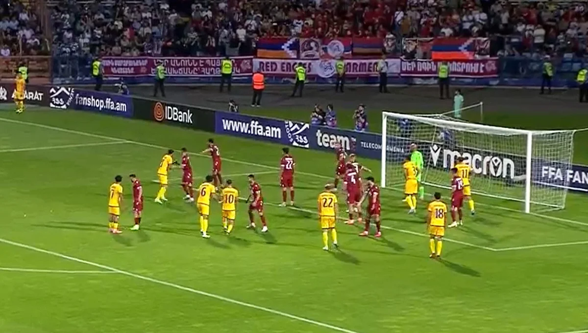 Армения – Казахстан – 2:1 / Стоп-кадр из видео