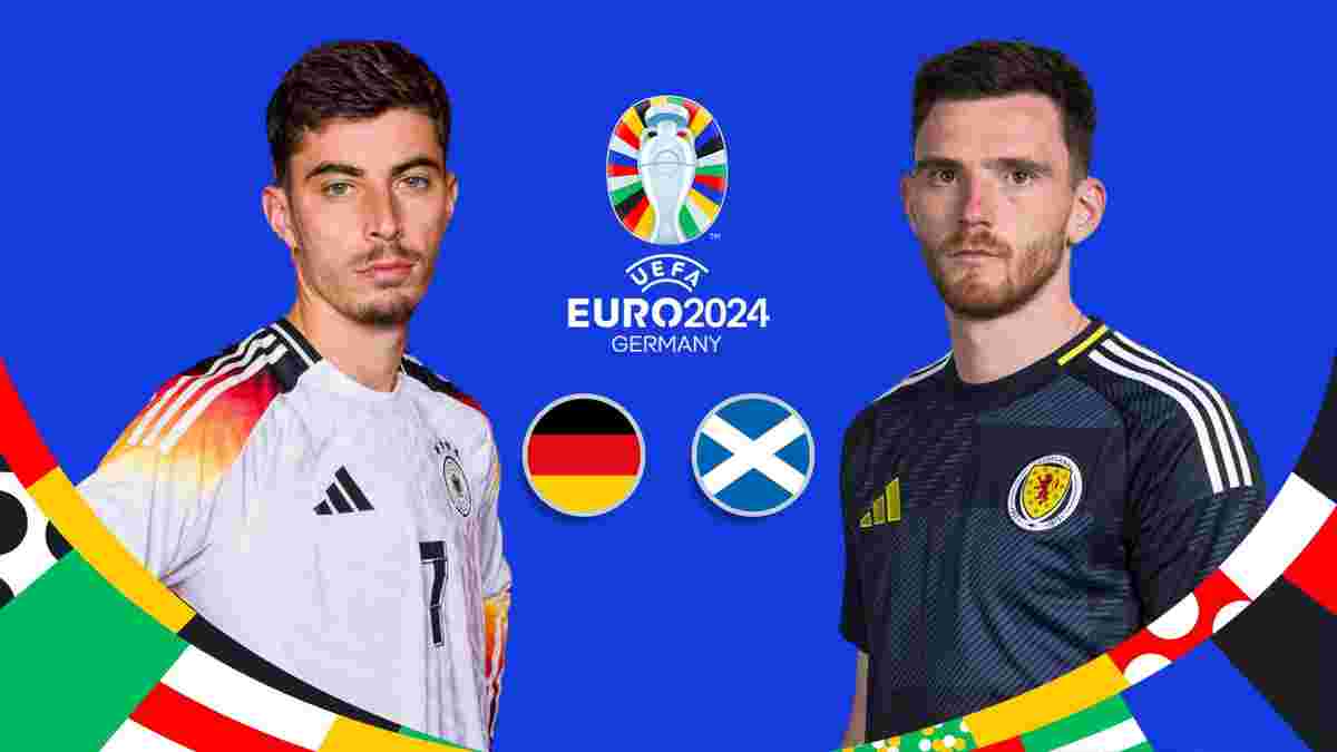 Німеччина – Шотландія: стартові склади та онлайн-трансляція матчу-відкриття Євро-2024