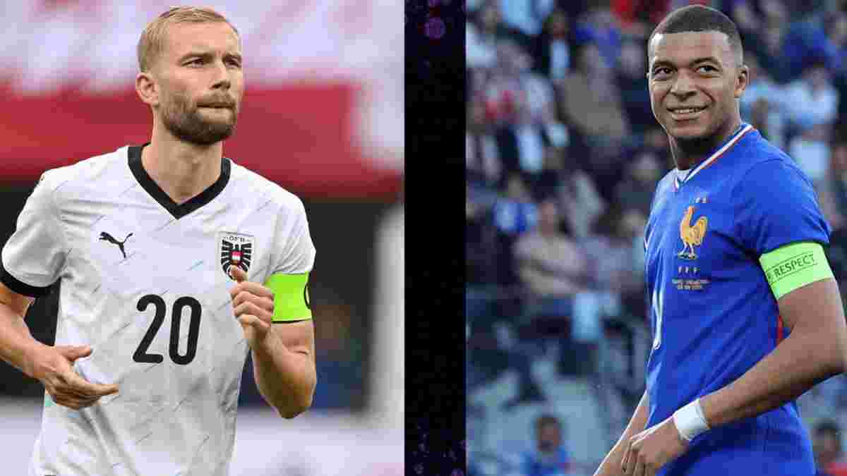 Австрия – Франция: стартовые составы и онлайн-трансляция матча Евро-2024
