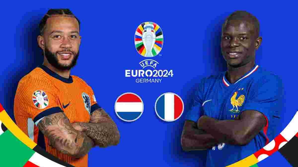 Нідерланди – Франція: стартові склади та онлайн-трансляція матчу Євро-2024 – Мбаппе відчув наслідки удару в ніс