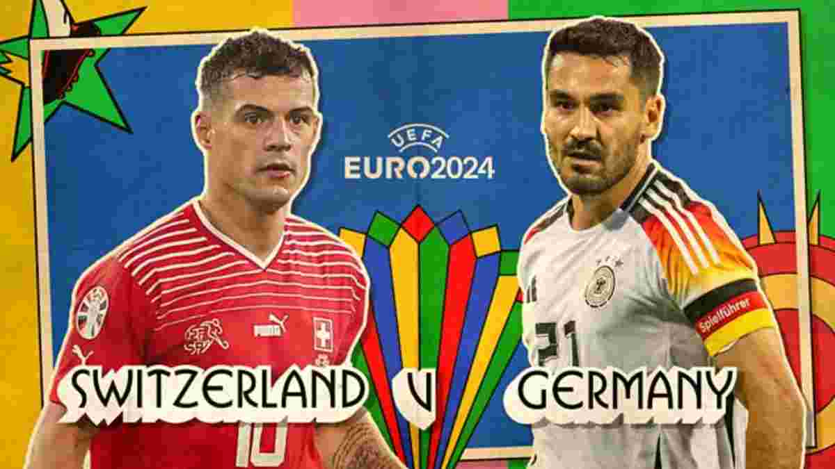 Швейцария – Германия: стартовые составы и онлайн-трансляция матча Евро-2024