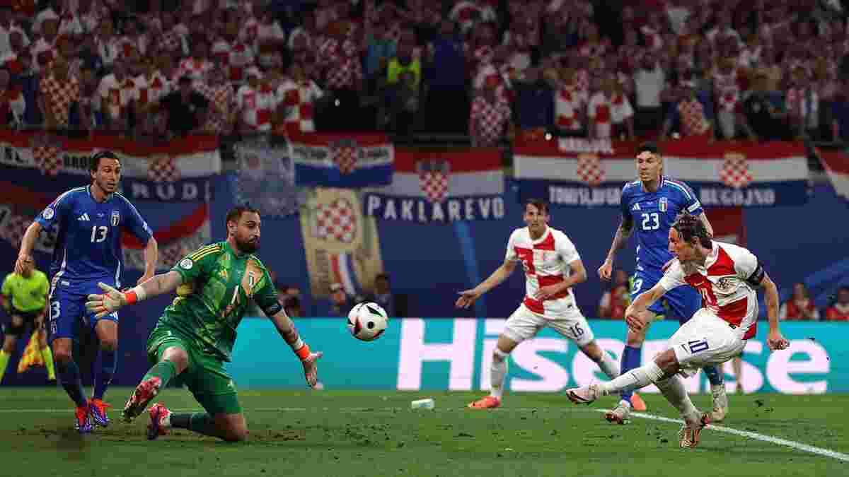Рекордный гол Модрича после незабитого пенальти в видеообзоре матча Хорватия – Италия – 1:1