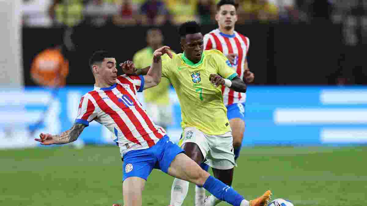 Копа Америка-2024: Бразилия благодаря дублю Винисиуса разбила Парагвай, Колумбия разнесла Коста-Рику и вышла в плей-офф