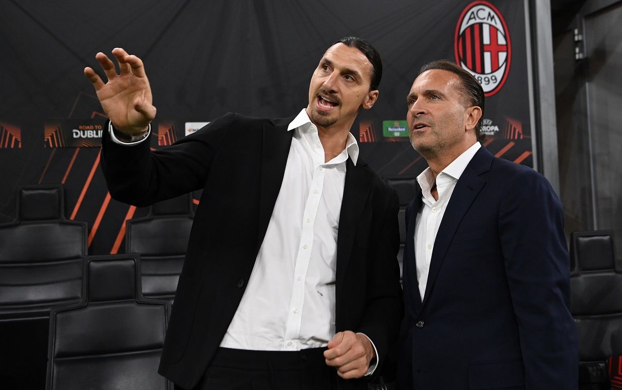 Златан Ибрагимович и Джерри Кардинале, ФК Милан Photo by Claudio Villa/AC Milan via Getty Image