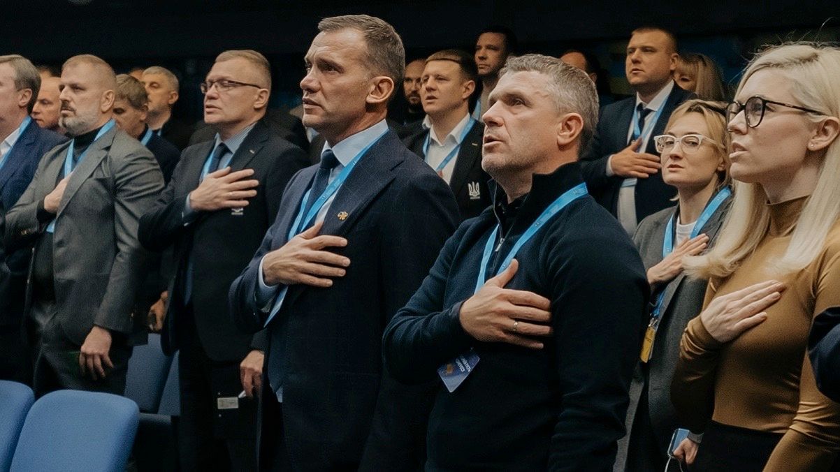 Андрій Шевченко та Сергій Ребров / фото: УАФ