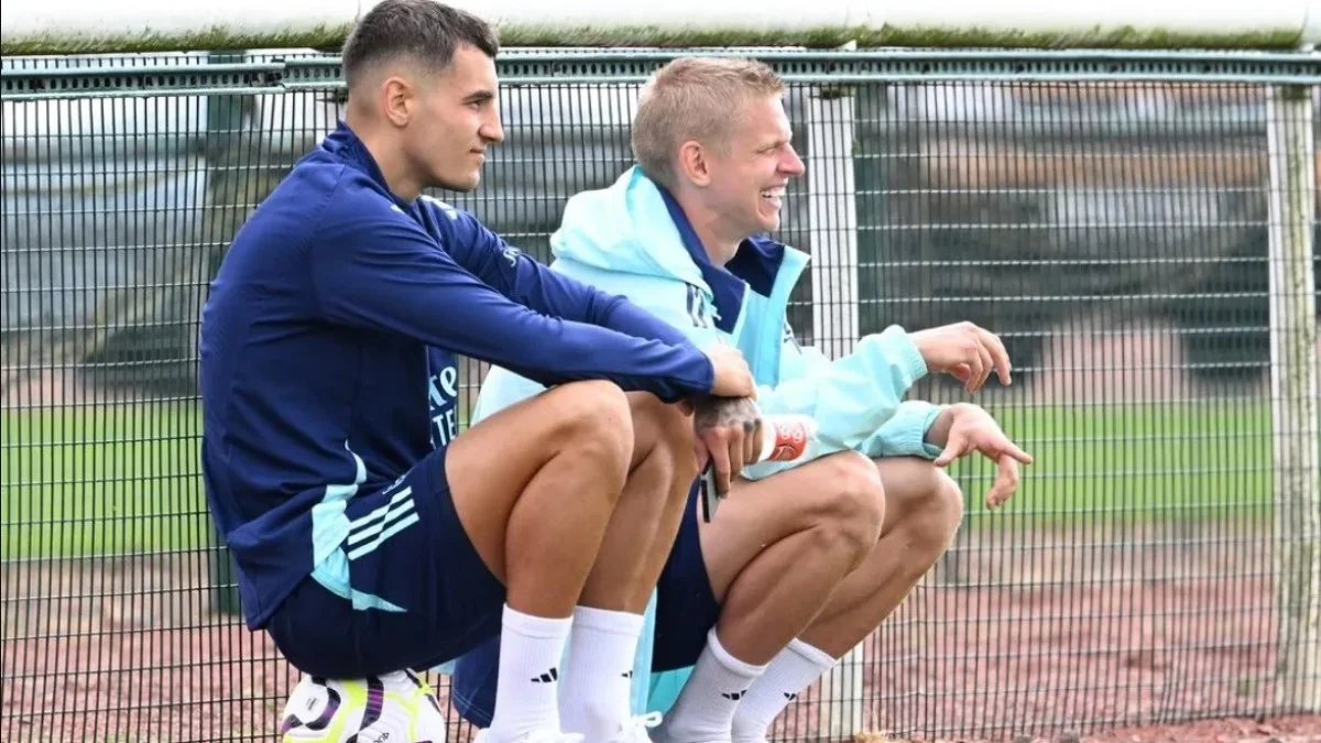 Якуб Ківйор та Олександр Зінченко / фото: ФК Арсенал